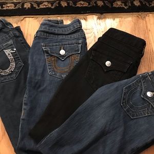 True religion jeans sizes 26 & 27 all 4 must go.!